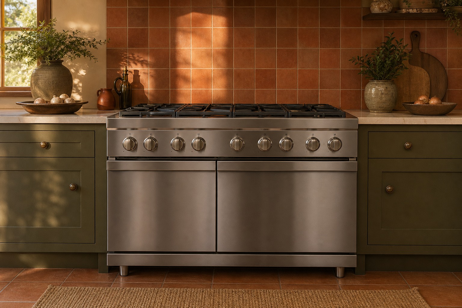 Viking professional range in a South County kitchen